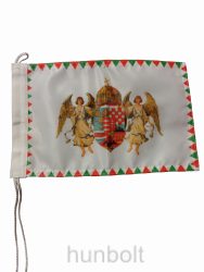 Farkasfogas barna angyalos 2 oldalas hajós zászló (20X30 cm)  