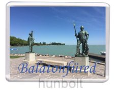 Balatonfüred- A halász és a révész hűtőmágnes (műanyag keretes)