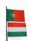 Nemzeti és Portugál zászlók asztali tartóval