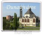   Dunaújváros-Krisztus Király-templom hűtőmágnes (műanyag keretes)