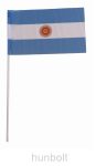 Argentina zászló 15x25cm, 40cm-es műanyag rúddal 