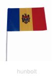 Moldova zászló 15x25cm, 40cm-es műanyag rúddal 
