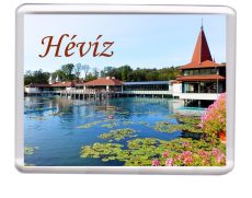 Hévízi-tó hűtőmágnes (műanyag keretes)  