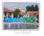 Dunakeszi Felirat hűtőmágnes (műanyag keretes)