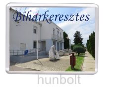 Biharkeresztes Városháza hűtőmágnes (műanyag keretes)  