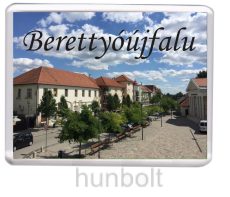  Berettyóújfalu Szent István tér hűtőmágnes (műanyag keretes)