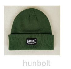 Kötött HARCOS sapkák- zöld rovás hímzéssel 