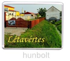 Létavértes Vízi vágóhíd hűtőmágnes (műanyag keretes)