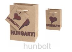 Hungary szív álló dísztasak 8x11 cm