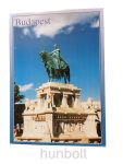 Budapest Szent István szobor  képeslap 15x11 cm
