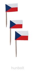 Cseh szendvicszászló, fogpiszkálós ételzászló (100 db/csomag)