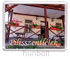 Pilisszentlélek Teca kocsmája hűtőmágnes (műanyag keretes)