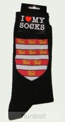 Árpádházi címeres zokni fekete 36-40