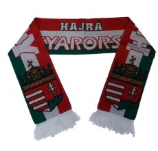 Magyar címeres kötött szurkolói sál 