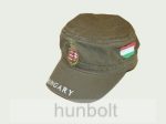 Militari sapka világos khaki, címeres Magyarországos