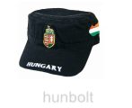 Militari sapka fekete címeres Magyarországos