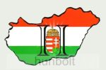 Világos H betűs, címeres Magyarország hűtőmágnes 