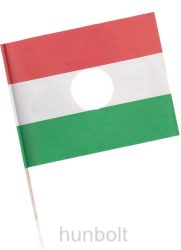 Papírzászló lyukas, hurkapálcával  (21x14 cm) 