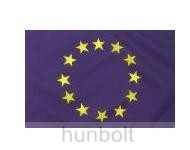 Európa zászló 15x25 cm, 40 cm fehér pálcával
