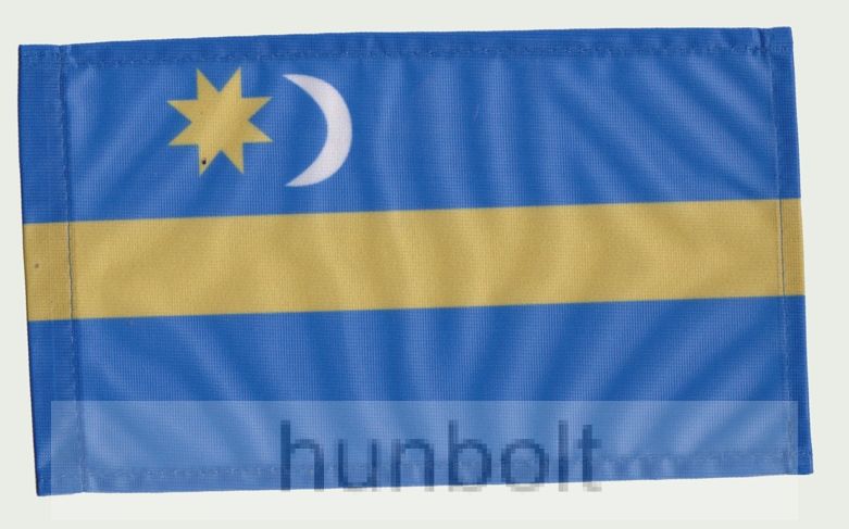 Image of Székely zászló II 15x25 cm, 40 cm-es műanyag fehér pálcával