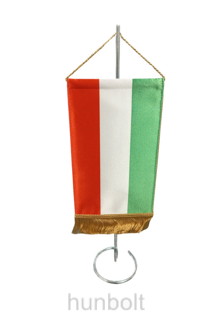 Image of Asztali nemzeti zászló króm zászlótartóval