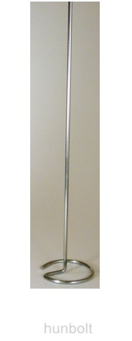 Image of Asztali zászlótartó krómból, 43 cm magas