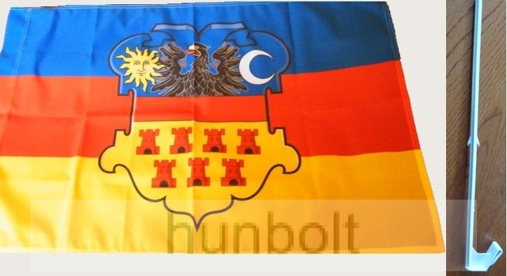 Image of Erdély címeres autós zászló 25X35 cm