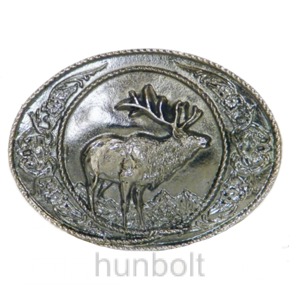 Image of Ovális szarvas övcsat (7,5X6,5 cm)