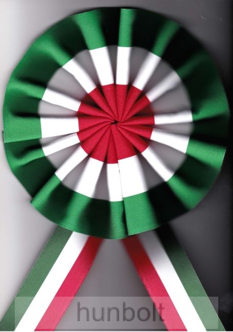 Image of Eredeti óriás kokárda 20 cm széles kokárdarózsával