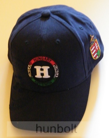 Image of Baseball H betűs hímzett sapka, sötétkék