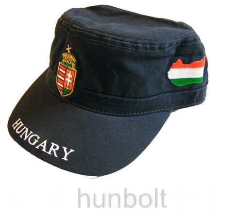 Image of Militari sapka sötétkék, címeres Magyarországos