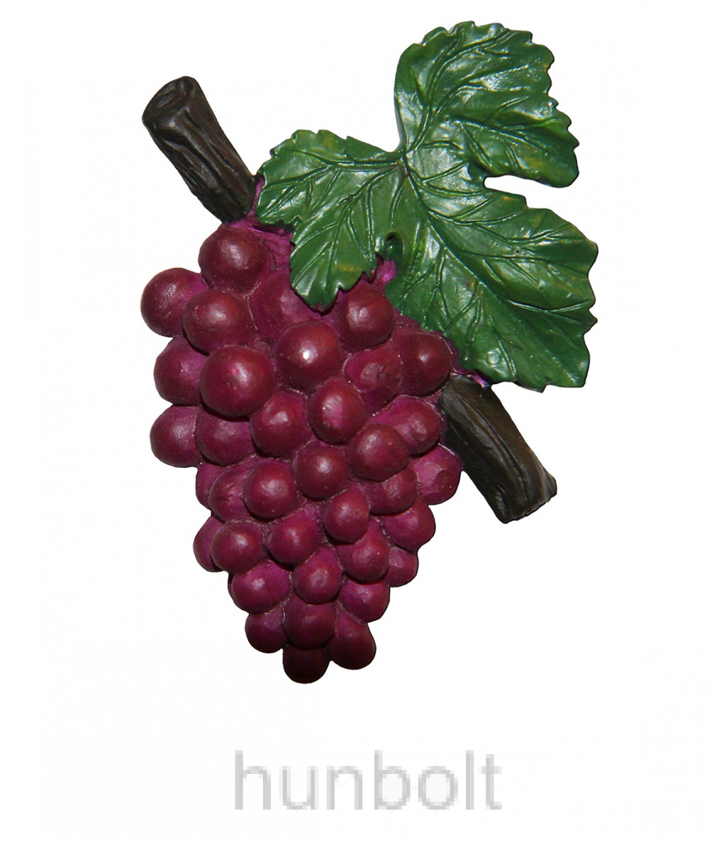 Image of Kékszőlő - kézzel festett hűtőmágnes polyresinből