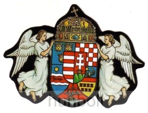 Image of Fekete angyalos hűtőmágnes 26X19 cm