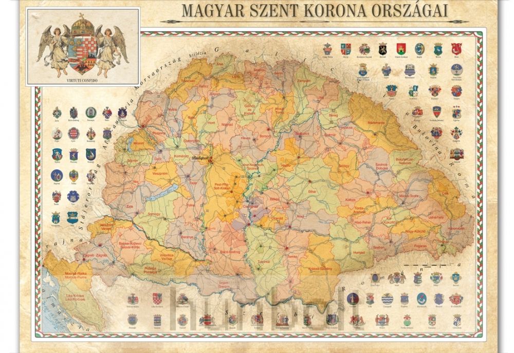 Image of Magyar Szent Korona országai plakát 65x86,5 cm