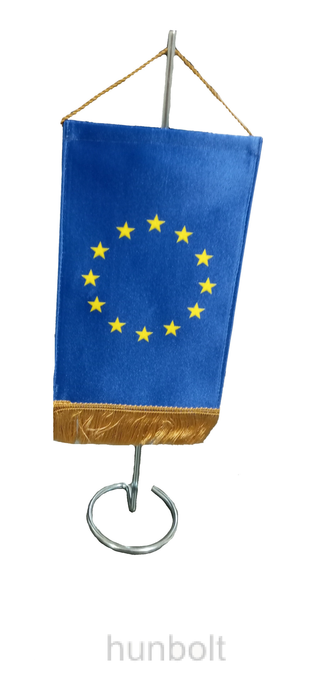 Image of Asztali Európa zászló króm zászlótartóval