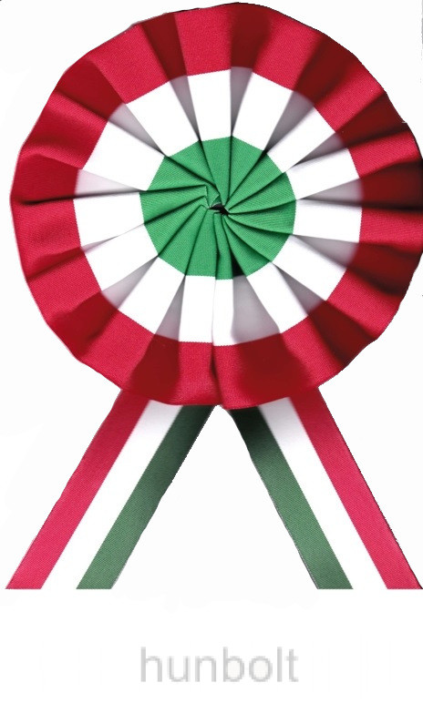 Image of Óriás kokárda 28 cm átmérőjű kokárdarózsával