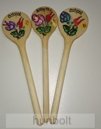 Image of Natúr, virágos fakanál, különböző mintával