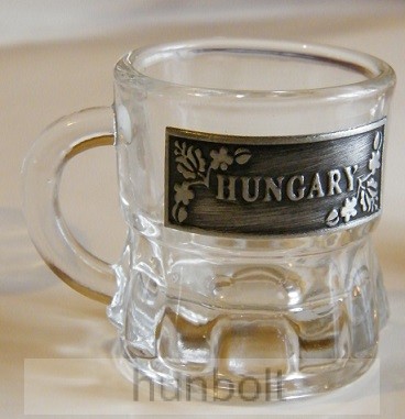 Image of Snapszos 25 ml füles pohár kalocsai matricával