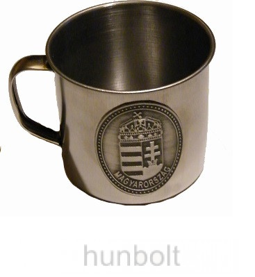 Image of Fém füles pohár 1 dl ón kossuth címer matricával