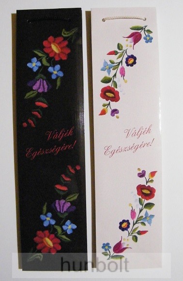 Image of Italos dísztasak fekete vagy vaj színben Váljék egészségére! 7x9,5X37 cm