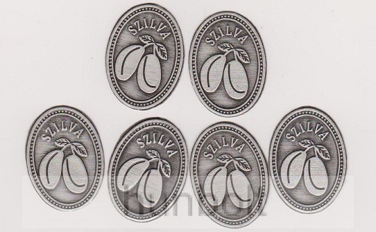Image of Szilva ón címke, ón matrica 6db/ csomag