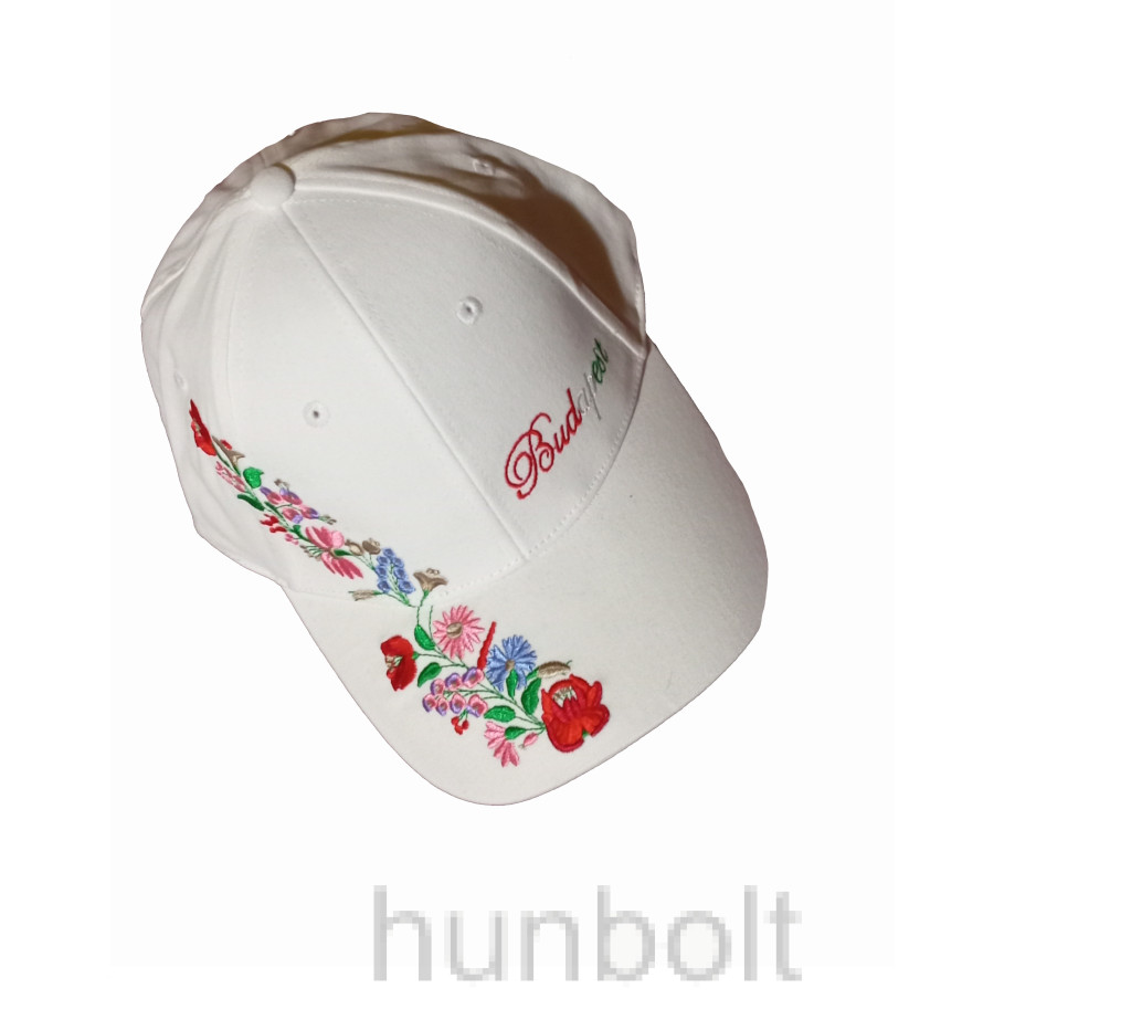 Image of Baseball kalocsai sapka Budapest felirattal- fehér