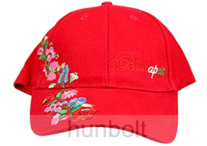 Image of Baseball kalocsai sapka Budapest felirattal- piros