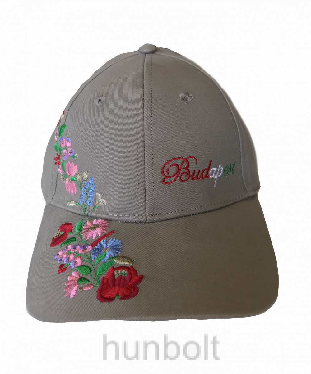 Image of Baseball kalocsai sapka Budapest felirattal- sötét bézs