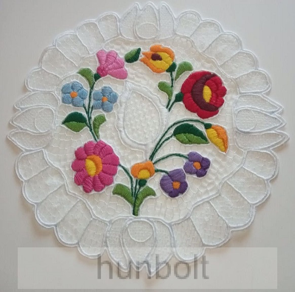 Image of Kalocsai riselt kerek terítő 25 cm