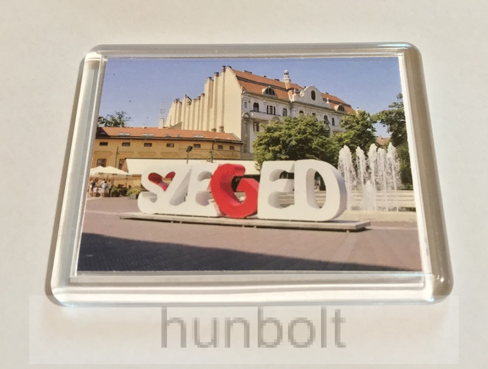 Image of Szeged feliratos hűtőmágnes (műanyag keretes)