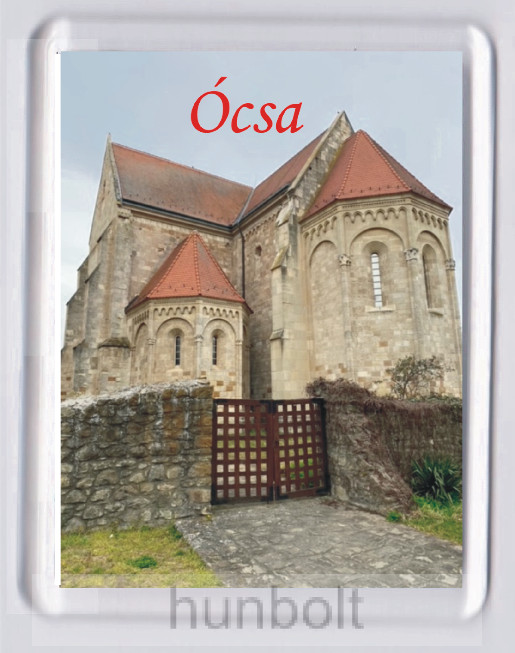 Image of Ócsa - Református templom hűtőmágnes (műanyag keretes)