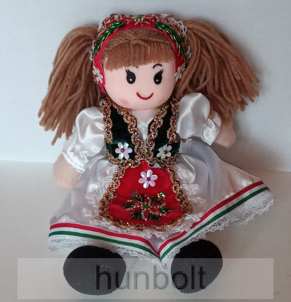Image of Magyaros ruhába öltöztetett fonalhajú baba