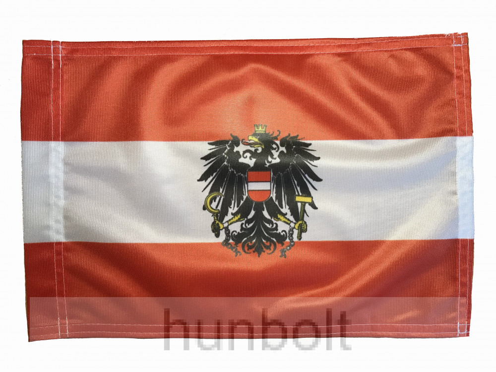 Image of Ausztria címeres motoros zászló 25X35 cm