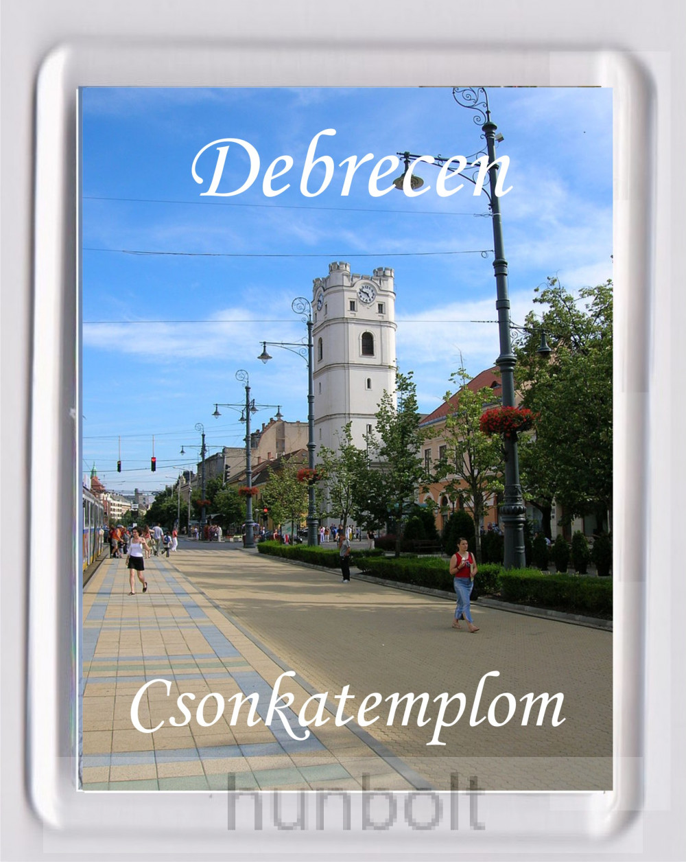 Image of Debrecen Csonka templom hűtőmágnes (műanyag keretes)